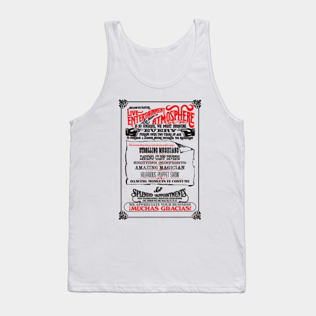 World Famous Casa Bonita Roadside Attraction in Colorado Tank Top by minkatools